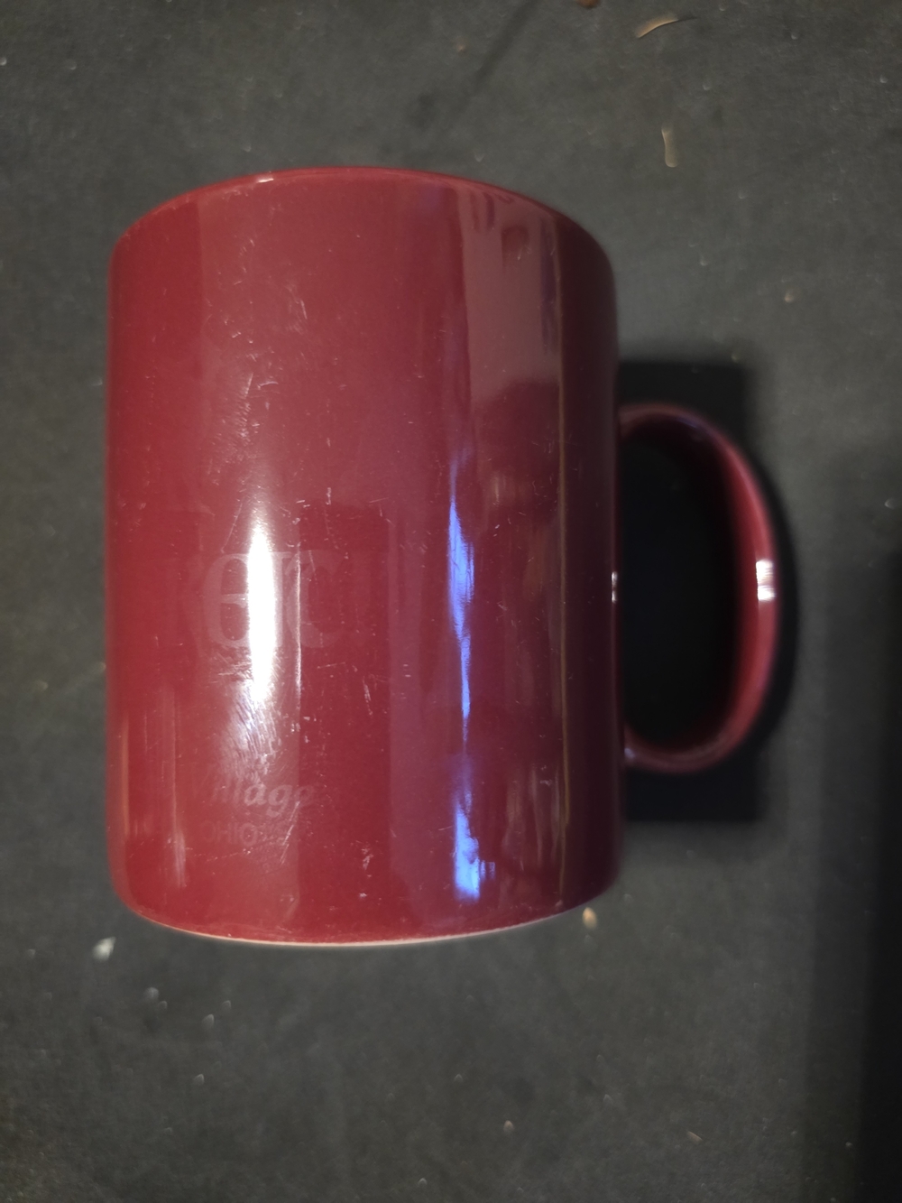 Classic Maroon Ceramic Mug - Home Accents